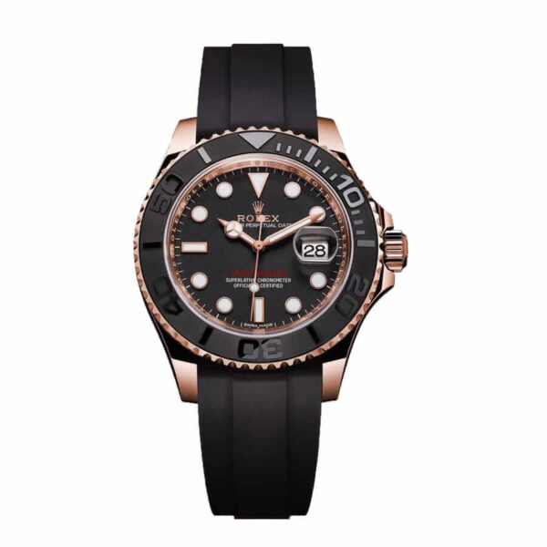 Yacht-Master 40 116655 SATS Rose Gold Automatic Rubber Black Dial