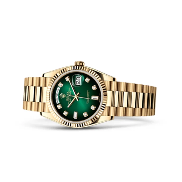 Rolex-Day-Date-118238-Yellow-Gold-Green-Dial-Replica.webp Rolex Day-Date 118238 Yellow Gold Green Dial Replica