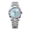 Day Date Ice Blue Grooved 228236-0018