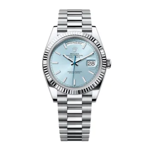 Rolex Day Date Ice Blue Grooved Replica 228236-0018
