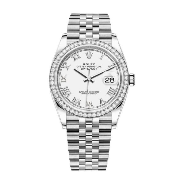 rolex-datejust-36-126284rbr-white-roman-dial-jubilee-replica.jpg Rolex Datejust 36 126284RBR-0018 White Roman Dial Jubilee Replica
