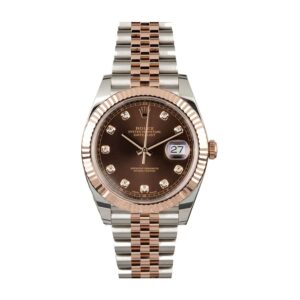 rolex-datejust-ii-126331-41mm-rose-gold-steel-chocolate-diamond-dial.jpg Rolex Datejust II 126331-0004 Chocolate Diamond Dial Replica