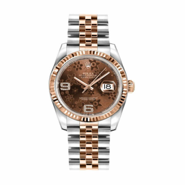 Datejust 116231-0105 Chocolate Floral Dial