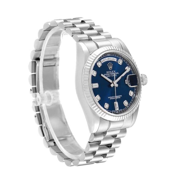 Rolex Day-Date 128239-0023 Blue Dial With Diamond Replica