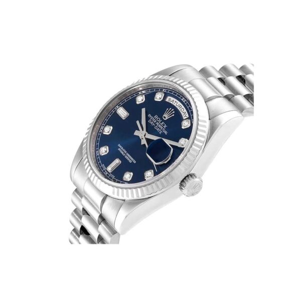 Rolex Day-Date 128239-0023 Blue Dial With Diamond Replica