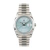 Day Date Ice Blue Baguette Dial Platinum Presidential 228206-0002