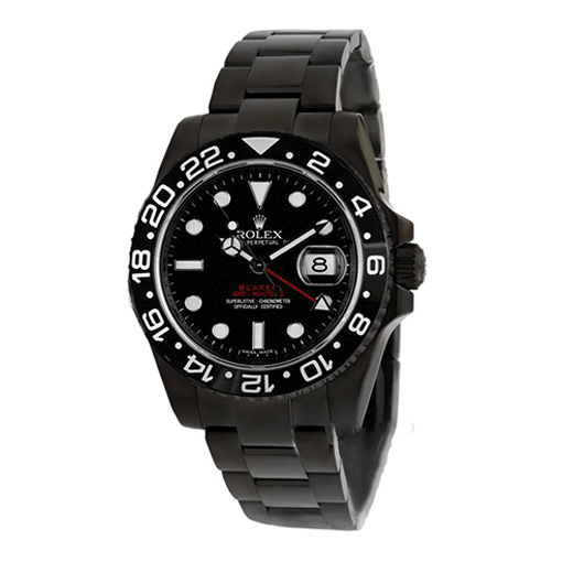 unitedluxury-rolex-pepsi-blaken-black-single-red-left.png Rolex Blaken GMT-Master II Single Red Replica